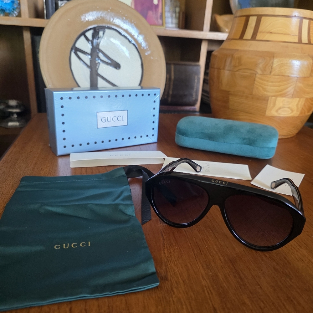 MADE IN ITALY GUCCI AVIATOR GG0479S SUNGLASSES - Picture 10 of 16